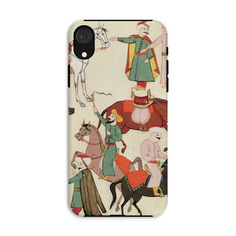 A Horse Market - Islamic School Phone Case Iphone Xr / Matte Phone Case Historical Illustration Islamic School Iphone, Dust-flecked Hush,