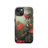 Kolibri und Passionsblumen - Martin Johnson Heade Iphone Hülle, 13 / Matt, Handyhüllen, Toby Leon
