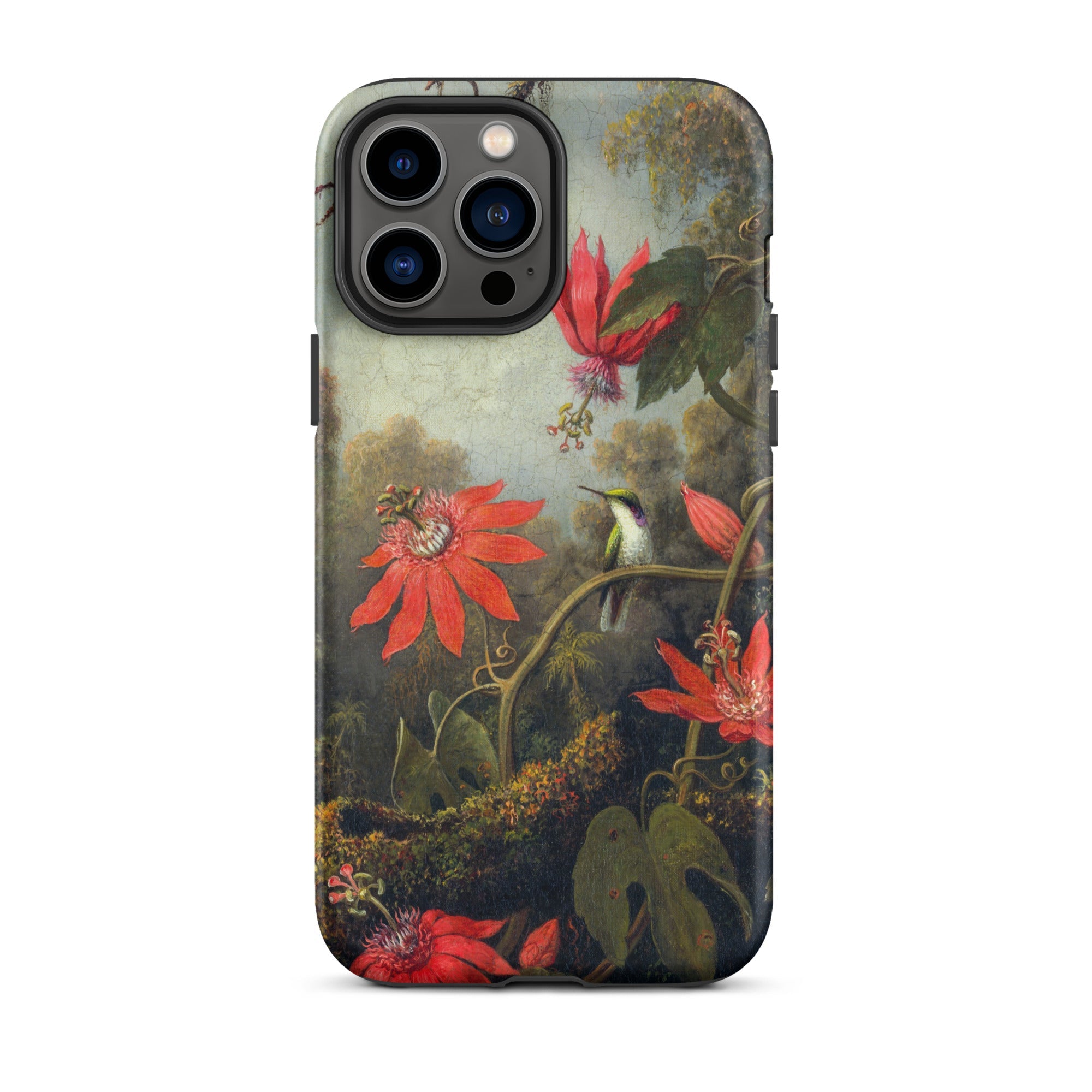 Hummingbird and Passionflowers - Martin Johnson Heade Iphone Case, 13 Pro Max / Matte, Hummingbird Passionflower Phone Case