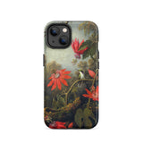 Kolibri und Passionsblumen - Martin Johnson Heade Iphone Hülle, 14 / Matt, Handyhüllen, Toby Leon
