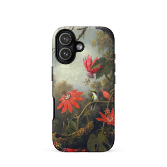Kolibri und Passionsblumen - Martin Johnson Heade iPhone-Hülle, 17 / Matt, Handyhüllen, Toby Leon