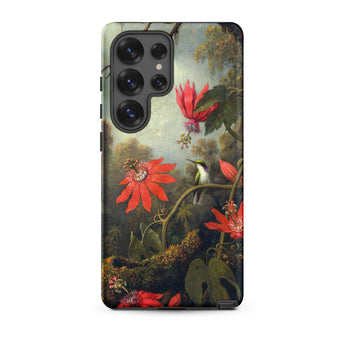 Hummingbird and Passionflowers - Martin Johnson Heade Phone Case, Samsung Galaxy S25 Ultra / Matte, Mobile Cases, Toby Leon