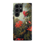 Hummingbird and Passionflowers - Martin Johnson Heade Phone Case Samsung Galaxy S23 Ultra / Matte Detailed Vintage-style Illustration