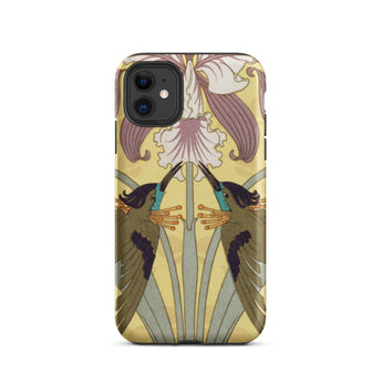 Hummingbirds and Orchids - Maurice Pillard Verneuil Iphone Case 11 / Matte Art Nouveau Phone Case Maurice Pillard Verneuil, Belle époque