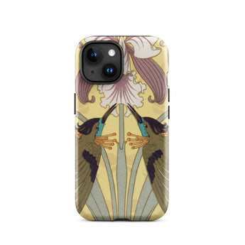 Colibríes y orquídeas - Funda para iPhone Maurice Pillard Verneuil, 15 / Mate, Fundas para móvil, Toby Leon