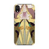 Hummingbirds and Orchids - Maurice Pillard Verneuil Iphone Case Xr / Matte Phone Case Art Nouveau-style Design Hummingbirds Orchid Maurice