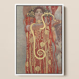 Hygieia - Gustav Klimt Ancient Goddess Art Print / Canvas, 12x18’’ / 31x46cm / White Frame, Posters Prints & Visual Artwork, Toby Leon