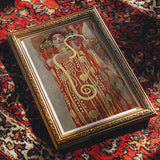 Hygieia - Gustav Klimt Ancient Goddess Art Print / Canvas Framed Art Nouveau Painting Ornate Red Gold Decorative Gustav Klimt’s Hygieia,