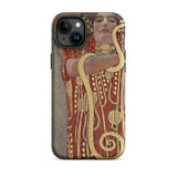 Hygieia - Gustav Klimt Greek Goddess Phone Case Iphone 15 Plus / Matte Gustav Klimt-inspired Iphone Case Klimt Ancient, Greek Goddess Art,