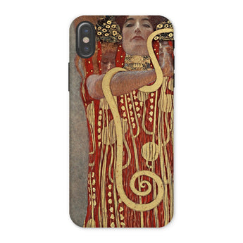 Hygieia - Gustav Klimt Greek Goddess Phone Case Iphone x / Matte Phone Case Reproduction Gustav Klimt’s Hygieia Painting Klimt Ancient,
