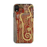 Hygieia - Gustav Klimt Greek Goddess Phone Case Iphone Xr / Matte Phone Case Reproduction Gustav Klimt’s Hygieia Artwork Klimt Ancient,