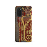 Hygieia - Gustav Klimt Greek Goddess Phone Case Samsung Galaxy S20 / Matte Red Gold Art Nouveau Phone Case Woman Ornate Gustav Klimt