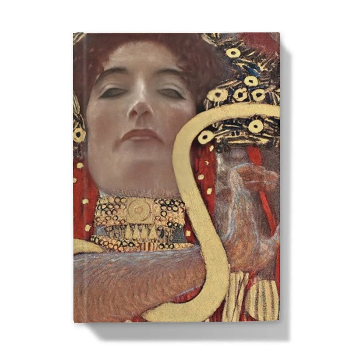 Hygieia By Gustav Klimt Hardback Journal - 5’x7’ / 5’ x 7’ - Lined Paper - Notebooks & Notepads - Aesthetic Art