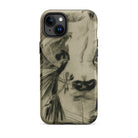 Hypocrisy - Felicien Rops Erotic Satire Iphone Case, 15 Plus / Matte, Iphone Case Sketch Design