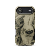 Hypocrisy - Felicien Rops Erotic Satire Phone Case Iphone 17 Air / Matte Olive Green Otterbox Phone Case Detailed Black White Felicien Rops