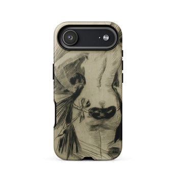 Hypocrisy - Felicien Rops Erotic Satire Phone Case Iphone 17 Air / Matte Olive Green Otterbox Phone Case Detailed Black White Felicien Rops