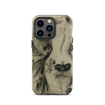 Hypocrisy - Felicien Rops Erotic Satire Phone Case Iphone 13 Pro / Matte Smartphone Case Sketch Design Felicien Rops Erotic, Erotic Satire,
