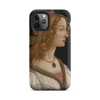 Geïdealiseerd portret van een dame - Sandro Botticelli Iphone Case, 11 Pro / Mat, Mobiele telefoonhoesjes, Toby Leon