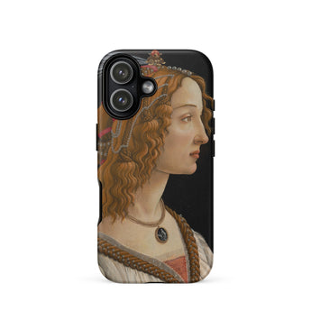 Geïdealiseerd portret van een dame - Sandro Botticelli Iphone Case, 17 / Mat, Mobiele telefoonhoesjes, Toby Leon