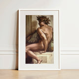 Ignudo - Michelangelo Drunkenness of Noah Art Print / Canvas, Noah Art Print, Caramelized Thunder, Myth Refuses