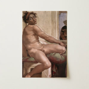 Ignudo - Michelangelo Sacrifice of Noah Art Print / Canvas, 12x18’’ / 31x46cm / Unframed / no Border, Posters Prints & Visual Artwork, Toby