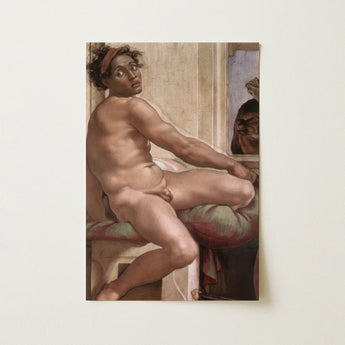 Ignudo - Michelangelo Sacrifice of Noah Art Print / Canvas, 12x18’’ / 31x46cm / Unframed / no Border, Posters Prints & Visual Artwork, Toby