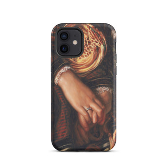 Il Dolce Far Niente - William Holman Hunt Phone Case Iphone 12 / Matte Artistic Phone Case William Holman Hunt Flesh Meets Fabric Whisper