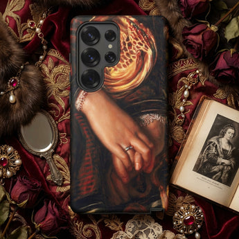 Il Dolce Far Niente - William Holman Hunt Phone Case Black Phone Case Detailed Classical Painting Clasped Hands William Holman Hunt Flesh