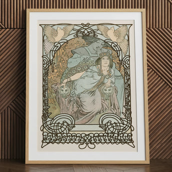 Ilsee Princesse De Tripoli - Alphonse Mucha Art Print / Canvas, 24x32’’ / 61x81cm / Natural Frame / Matboard, Posters Prints & Visual