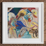 Improvisazione n. 30 (cannoni) - Stampa d'arte di Wassily Kandinsky / Canvas, 12x12’’ / 31x31cm / Cornice bianca / Matboard, Poster Stampe e Visual