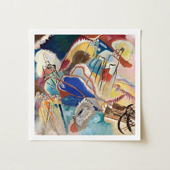 Improvisation No. 30 (cannons) - Wassily Kandinsky Art Print / Canvas Abstract Painting Bold Strokes Blue Red Yellow Black, Kandinsky’s,