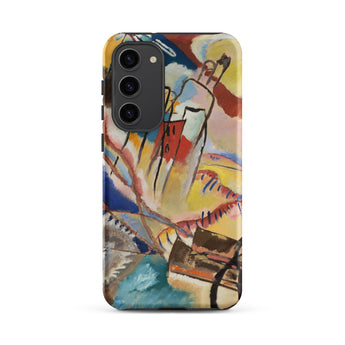 Improvisation No. 30 - Wassily Kandinsky Phone Case Samsung Galaxy S23 Plus / Matte Vibrant Abstract Phone Case Bold Strokes Yellow Blue