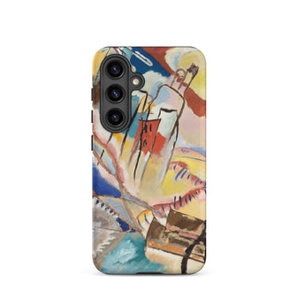 Improvisation No. 30 - Wassily Kandinsky Phone Case Samsung Galaxy S24 / Matte Vibrant Abstract Phone Case Bold Strokes Red Blue
