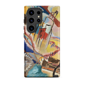 Improvisation No. 30 - Wassily Kandinsky Phone Case Samsung Galaxy S24 Ultra / Matte Vibrant Abstract Phone Case Bold Strokes Yellow Red