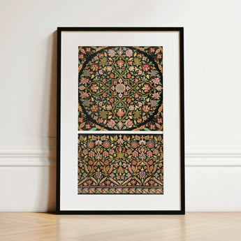 Indian Embroidery - Matthew Digby Wyatt Art Print / Canvas, 12x18’’ / 31x46cm / Black Frame / Matboard, Posters Prints & Visual Artwork,