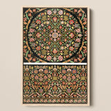 Indian Embroidery - Matthew Digby Wyatt Art Print / Canvas Framed Ornate Floral Tapestry Intricate Patterns Pink Green, 19th-century, Prints