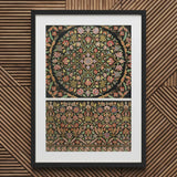 Indian Embroidery - Matthew Digby Wyatt Art Print / Canvas Framed Piece Ornate Intricate Floral Circular, 19th-century, Prints