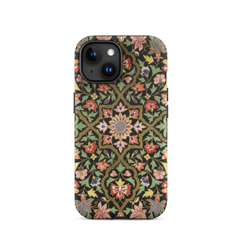 Indian Embroidery - Matthew Digby Wyatt Phone Case Iphone 15 / Matte Floral Patterned Phone Case Matthew Digby Wyatt, Indian Embroidery,