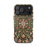 Indian Embroidery - Matthew Digby Wyatt Phone Case Iphone 17 Pro Max / Matte Iphone 13 Pro Case Floral Pattern Black Background Matthew