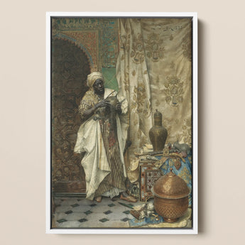 Inspection - Ludwig Deutsch Orientalism Art Print / Canvas, 12x18’’ / 31x46cm / White Frame, Posters Prints & Visual Artwork, Toby Leon
