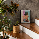 Interlude - Sleazy Gay Motel Hookup Art Print / Canvas Framed Painting Two Men, Press Prints