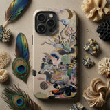 Into the Wild - Dreamy Botanical Art Phone Case Beige Phone Case Intricate Colorful Illustrations Marine Life Dreamy Botanical Art,