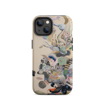 Into the Wild - Dreamy Botanical Art Phone Case Iphone 14 / Matte Abstract Patterned Phone Case Dreamy Botanical Art, Psychedelic Garden,