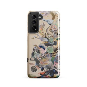 Into the Wild - Dreamy Botanical Art Phone Case Samsung Galaxy S21 / Gloss Vibrant Intricately Illustrated Phone Case Surreal Collage