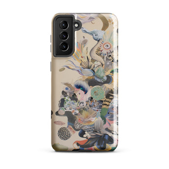Into the Wild - Dreamy Botanical Art Phone Case Samsung Galaxy S21 Plus / Gloss Vibrant Intricately Illustrated Phone Case Surreal Collage