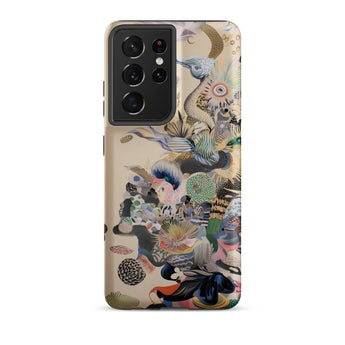 Into the Wild - Dreamy Botanical Art Phone Case Samsung Galaxy S21 Ultra / Matte Vibrant Intricately Illustrated Surreal Collage