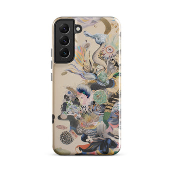 Into the Wild - Dreamy Botanical Art Phone Case Samsung Galaxy S22 Plus / Gloss Vibrant Intricately Illustrated Phone Case Surreal Collage