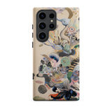 Into the Wild - Dreamy Botanical Art Phone Case Samsung Galaxy S23 Ultra / Matte Beige Phone Case Adorned Vibrant Surreal Illustration Sea