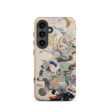 Into the Wild - Dreamy Botanical Art Phone Case Samsung Galaxy S24 / Matte Beige Phone Case Adorned Vibrant Surreal Illustration Sea Dreamy