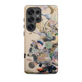 Into the Wild - Dreamy Botanical Art Phone Case Samsung Galaxy S25 Ultra / Matte Beige Phone Case Vibrant Surreal Illustration Marine Life